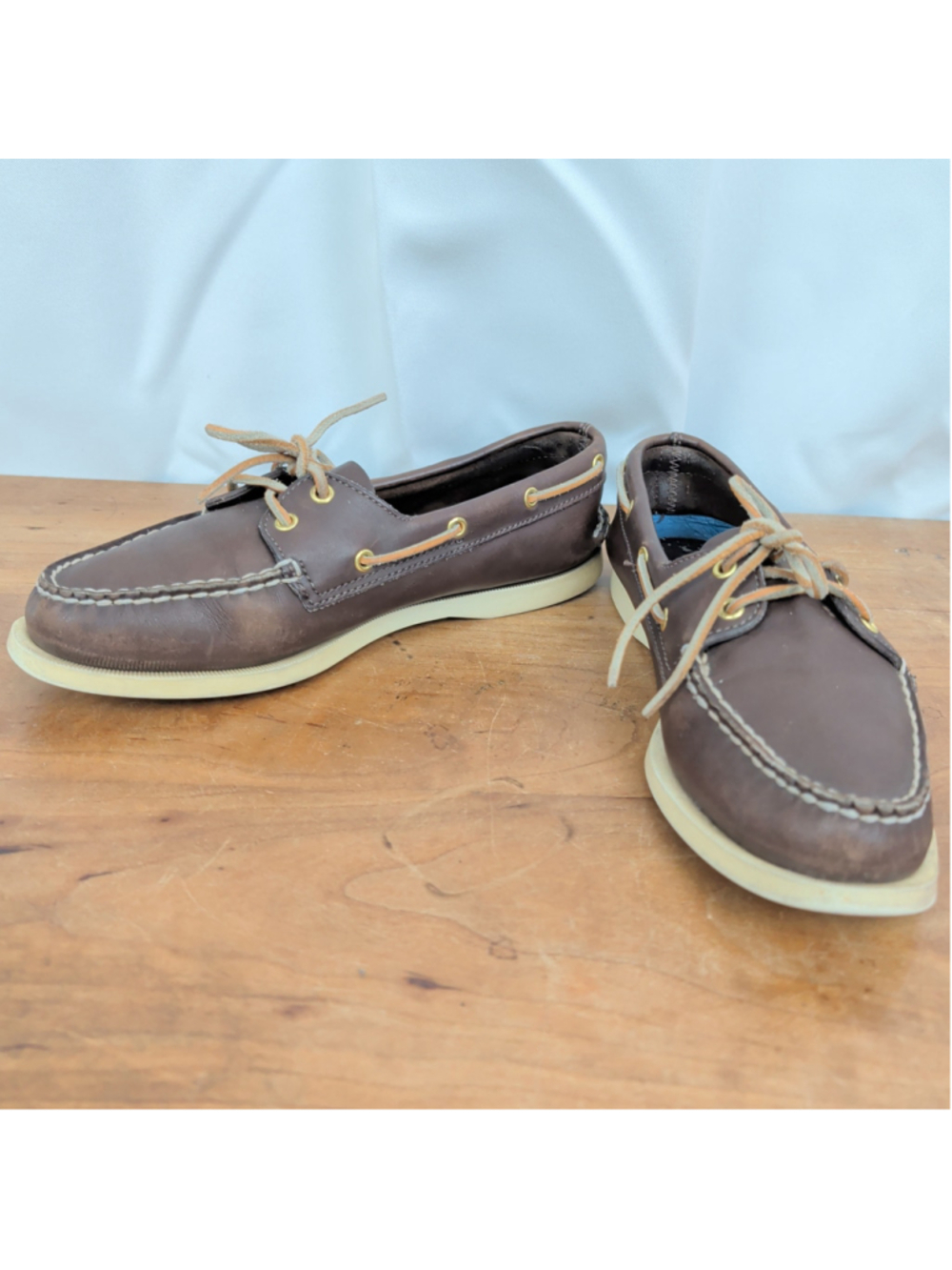 Sperry Top Sider Brown Leather Boat Shoes 8.5m